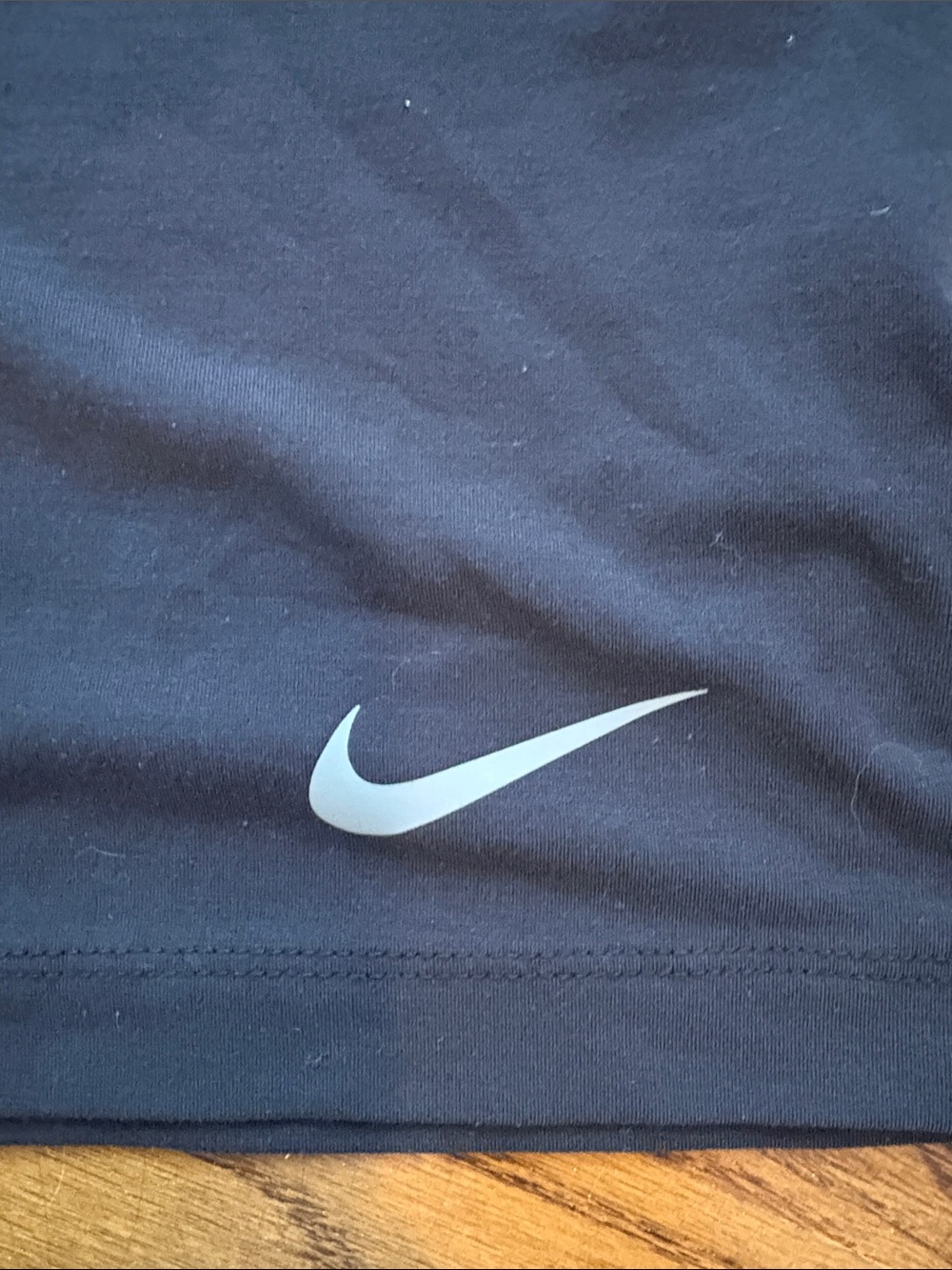 Nike Black Performance Sleeveless Tank with Silver Swoosh - Picture 2 of 6